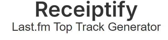 receiptify last.fm